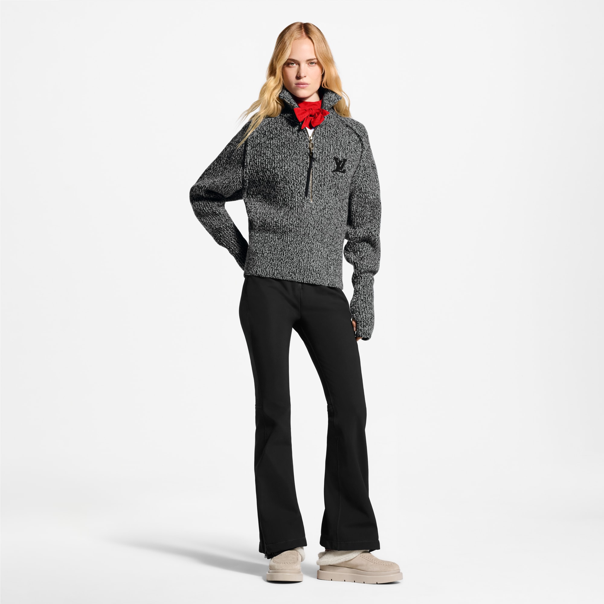 Heathered Half-Zip Pullover - Ready-to-Wear | LOUIS VUITTON